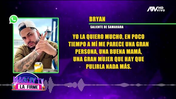 TROME - Bryan Torres ‘fulmina’ a Samahara Lobatón con peculiar comentario: “Hay que pulirla nada más”