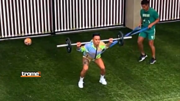Christian Cueva inció entrenamiento personal (Video: @cueva10oficial)