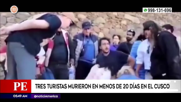 Cusco: Tres turistas extranjeros murieron en menos de 20 días