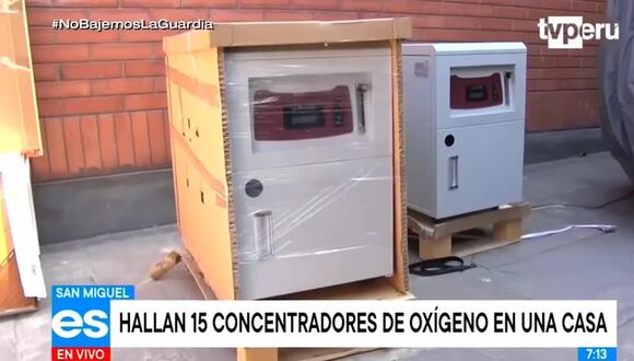 San Miguel: Policía incautó 13 concentradores de oxígeno medicinal almacenados en un vivienda