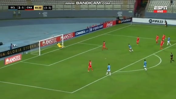 Jhilmar Lora anotó el 4-1 con golazo para Sporting Cristal en Copa Libertadores (voideo ESPN)