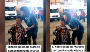 El humilde regalo de Marcelo a hincha de Alianza Lima