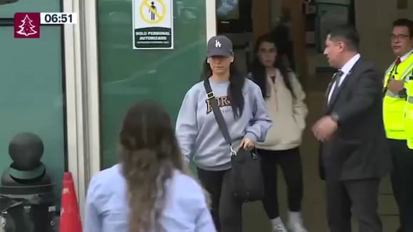 TROME - Esposa de PSV ya está en Perú con sus hijos: Así fue su llegada al aeropuerto