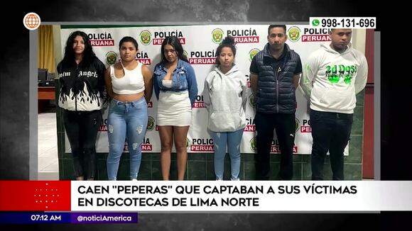 Caen 'peperas' en Lima Norte