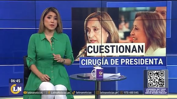 Presidenta Dina Boluarte se ausentó doce días por cirugía estética: "Su agenda estuvo vacía"