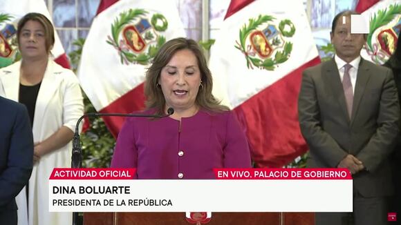 Pronunciamiento de Dina Boluarte