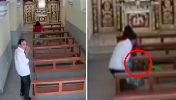 Mujer es víctima de robo mientras rezaba en iglesia de Lambayeque