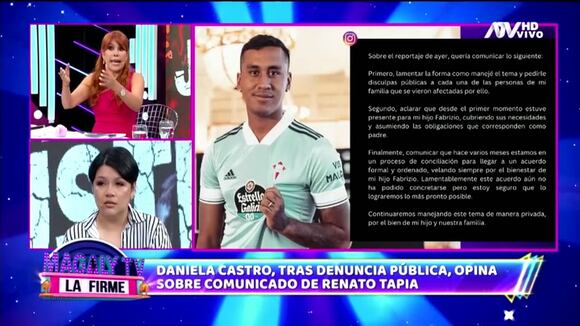 TROME | Daniela Castro desmiente a Renato Tapia: “No se ha comunicado conmigo”