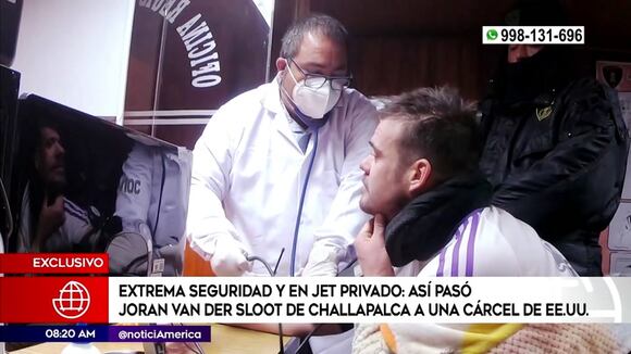 Así fu el traslado de Joran Van Der Sloot a Estados Unidos