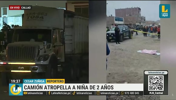 Callao: Niña de dos años muere tras ser arrollada por un camión