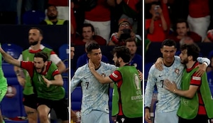 El inesperado gesto de Kvaratskhelia con Cristiano Ronaldo en la Erucopa