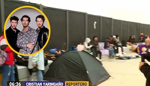 Fans acampan para ver a los Jonas Brothers en concierto en la Costa 21