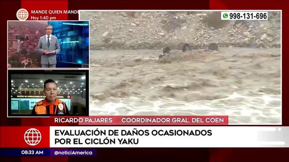 Evaluación de daños ocasionados por el ciclón Yaku