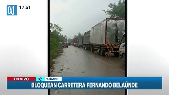 Bloqueo en Huánuco