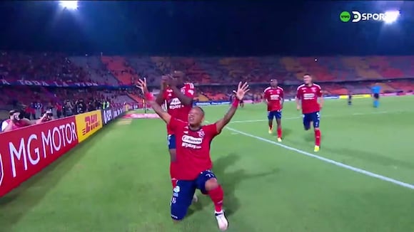 Así fue el primer gol de DIM ante César Vallejo (Fuente: DSports)