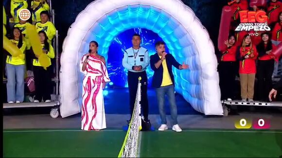 TROME - Mario Irivarren y Diego Chávarri saludándose en EEG.