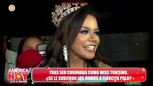 Florcita se muestra distinta al lucir corona de Miss turismo