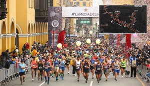 Conoce las calles que estarán cerradas para la Media Maratón de Lima que se realiza hoy
