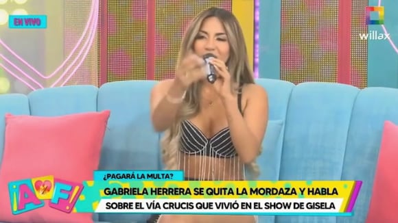 TROME - Gabriela Herrera rechaza la multa de GV producciones: “No pagaré los 56 mil soles”