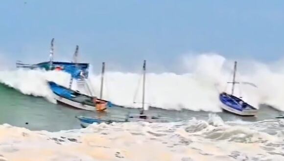 Piura: Malecón de Máncora luce destruido tras oleaje anómalo