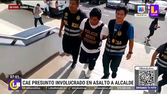 Comas: cae presunto involucrado en asalto a alcalde