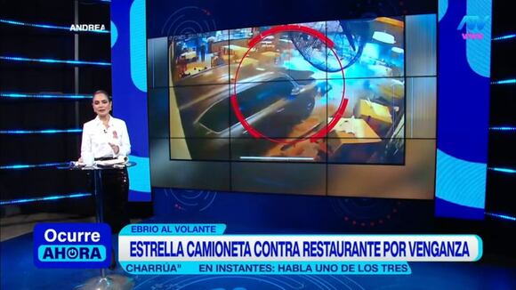 TROME - Nuevas imágenes del sujeto previo a estallar su auto contra restaurante: Protagonizó fuerte pelea