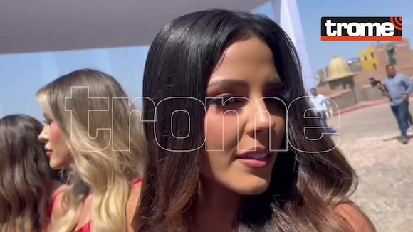 TROME - Luciana Fuster en la presentación del Miss Perú 2023 (Video: Lady Gamarra)