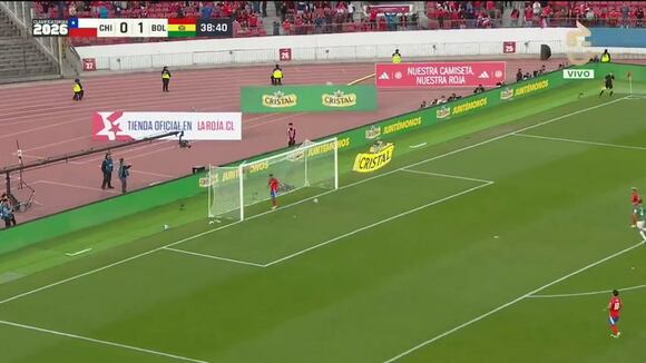 TROME | Gol de Eduardo Vargas y lesión de Carlos Lampe en el Chile - Bolivia (Canal 5)