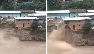 Huánuco: Aumento del caudal del río Marañón provoca el colapso de una casa