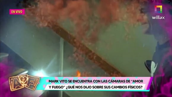 Trome | Mark Vito "chotea" a las cámaras de "Amor y Fuego"