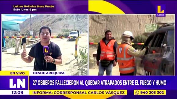 Arequipa: 27 obreros mueren tras incendio en mina Yanaquihua
