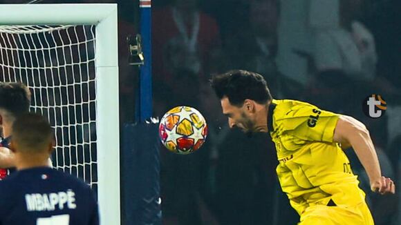 Hummels anota 1-0 de Dortmund ante PSG en Champíons (Video: ESPN)