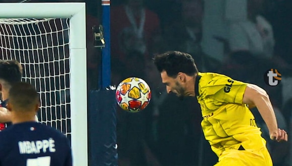 Hummels anota 1-0 de Dortmund ante PSG en Champíons (Video: ESPN)