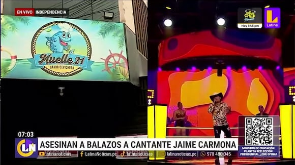 Asesinan a balazos a cantante Jaime Carmona