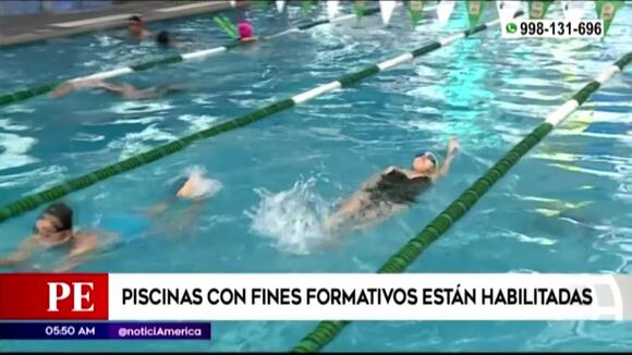 Piscinas con fines formativos y terapéuticos están habilitadas