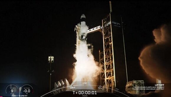 SpaceX lanza la primera misión tripulada para sobrevolar los polos terrestres