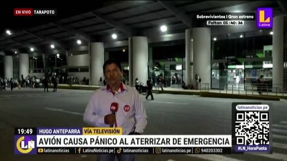 Tarapoto: avión causa pánico al aterrizar de emergencia