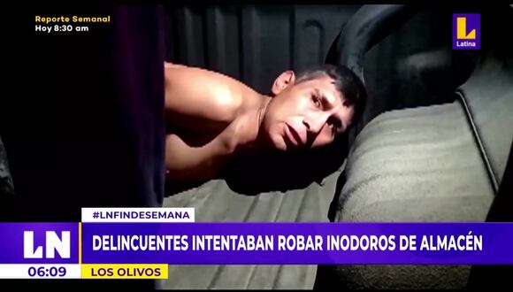 Los Olivos: Detienen a ladrones que intentaron robar almacén de inodoros