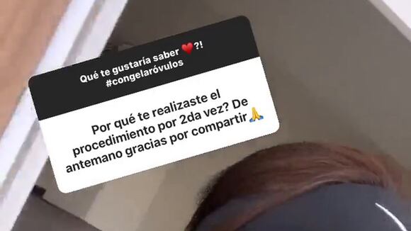 TROME - Rosángela congela sus óvulos por segunda vez