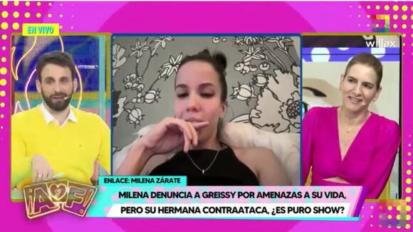 TROME - Gigi Mitre encara a Greissy Ortega. (Fuente: Willax TV)