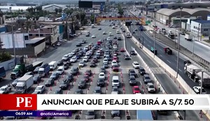 Rutas de Lima subirá el precio del peaje a S/7.50