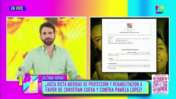 TROME - Cueva logra MEDIDAS DE PROTECCIÓN tras denunciar por violencia a Pamela López: Jueza manda a terapia a la trujillana