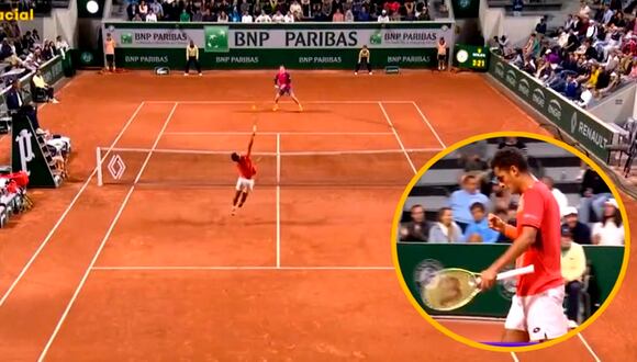El espectacular punto de Juan Pablo Varillas que levantó al público de sus asientos en Roland Garros