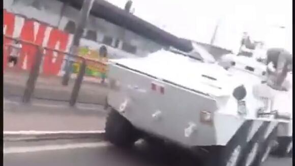 TROME - Toma de Lima: Tanquetas del Ejército se desplazan por la ciudad para controlar a manifestantes