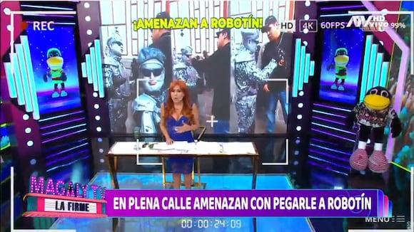 Sujeto amenaza a ‘Robotín’ con pegarle en plena calle y personas lo defienden. Video: ATV