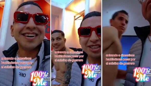 Hincha llega hasta el camerino de la selección peruana