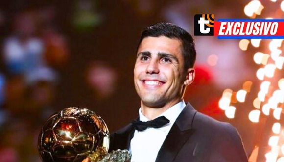 Rodri recibe premio como mejor jugador del mundo (TNT Sports)