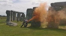 Inglaterra: Detienen a activistas por rociar con pintura al sitio prehistórico Stonehenge