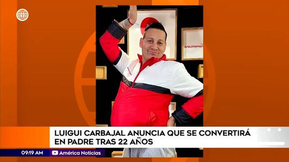 Luigui Carbajal se convertirá en padre