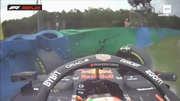 ‘Checo’ Pérez sufre aparatoso choque en la pruebas del GP de Hungría